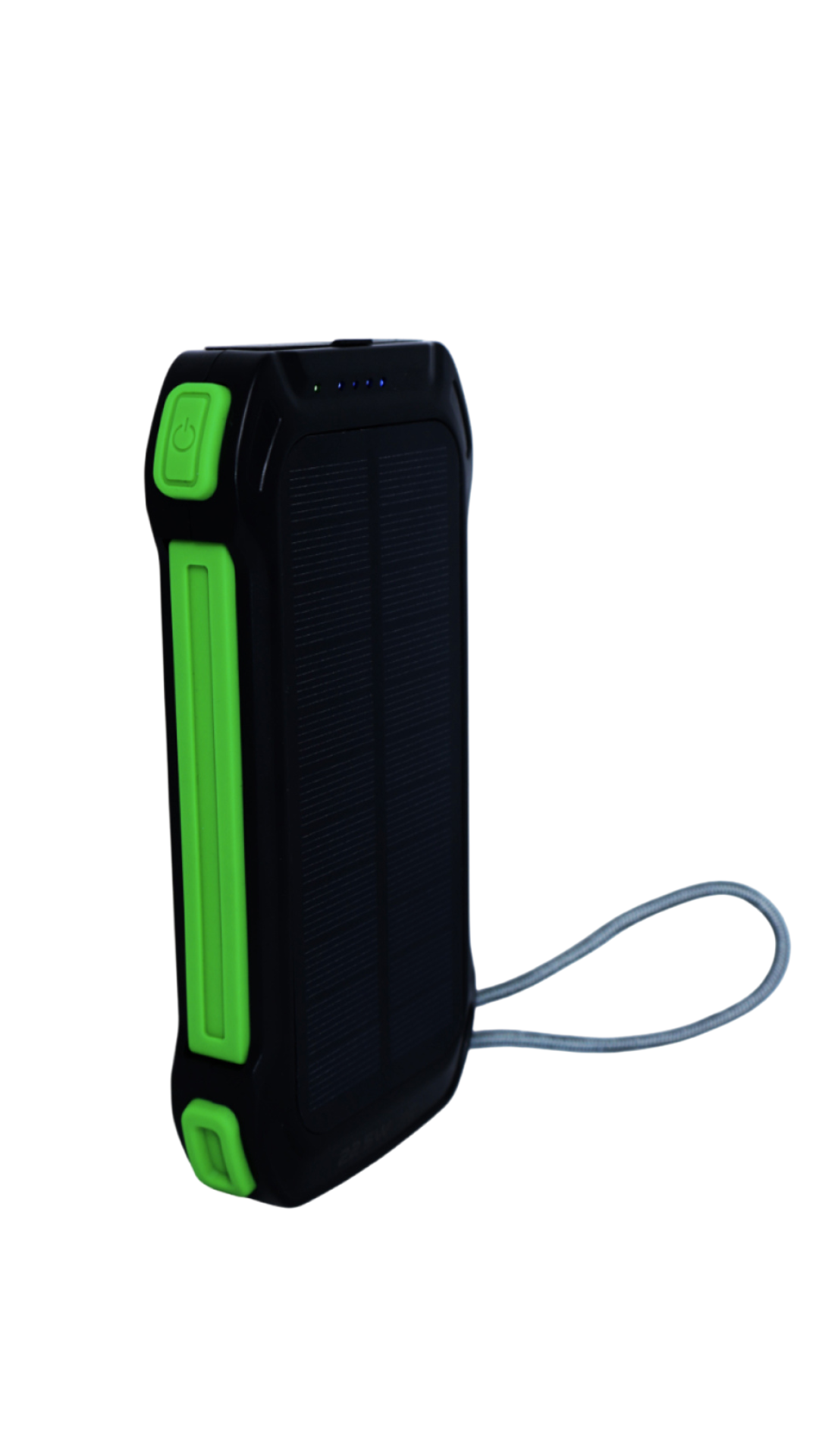 Power Bank Solar Harvic PBS637 10.000 mAh   Tu energía siempre contigo: carga rápida, 3 cables integrados y energía solar en un solo dispositivo.